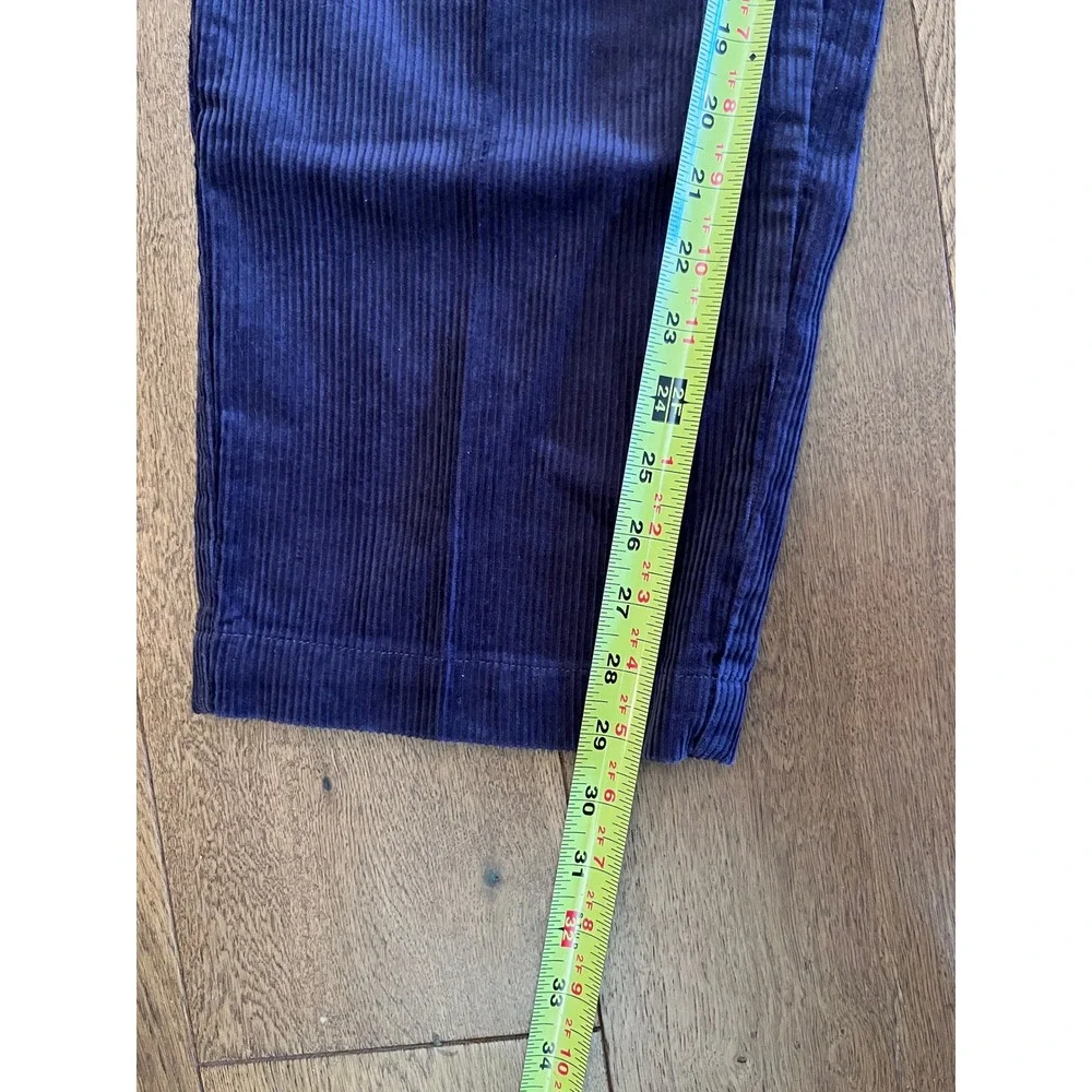 Vintage Polo Ralph Lauren Corduroy Pants 34x29 Purple Pleated Cords Wide Leg